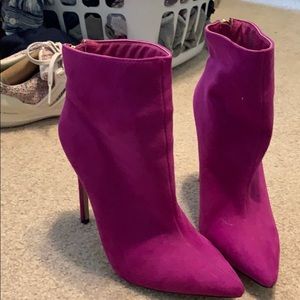 Fuschia Booties